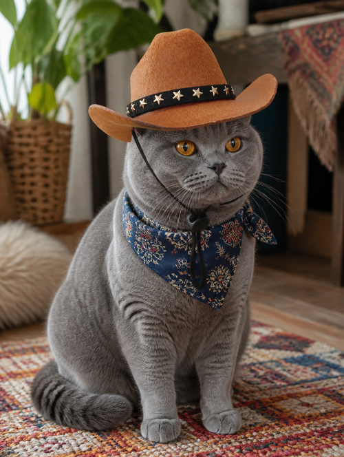 Cowboy Hat & Bandana