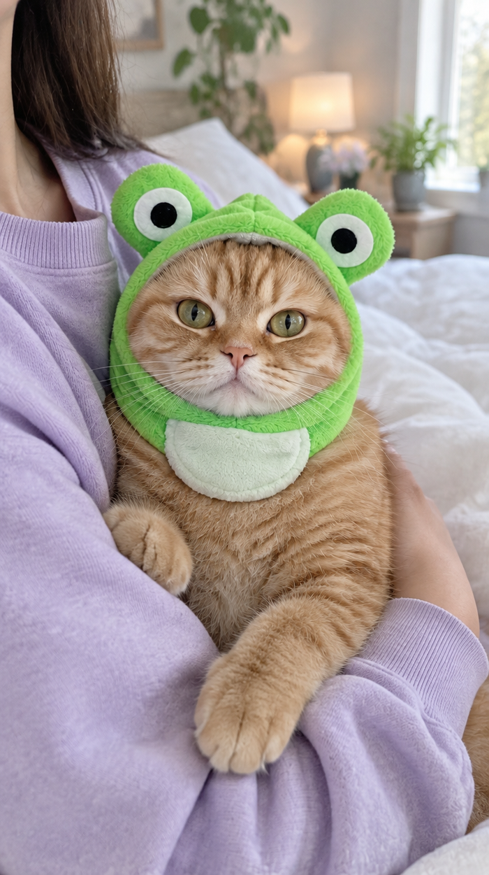 Frog Hat - Green