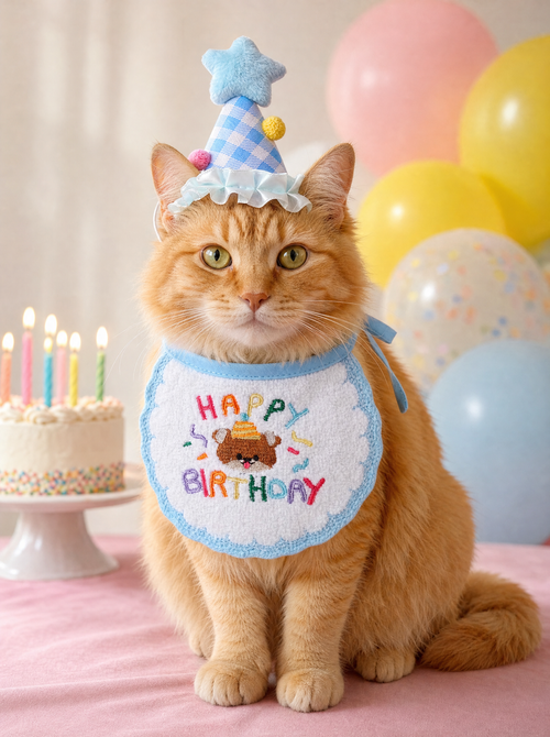 Birthday Party Hat & Bib